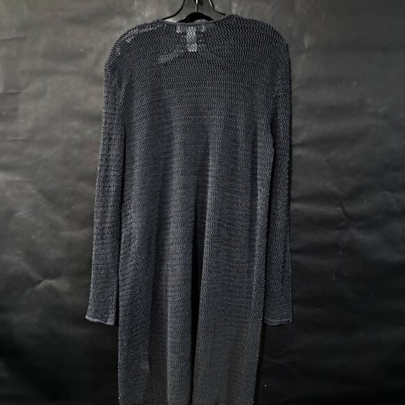 Jones New York Gray Size Large Knit Tank Cardigan 2 pieces matching Set Boho - Picture 2 of 6